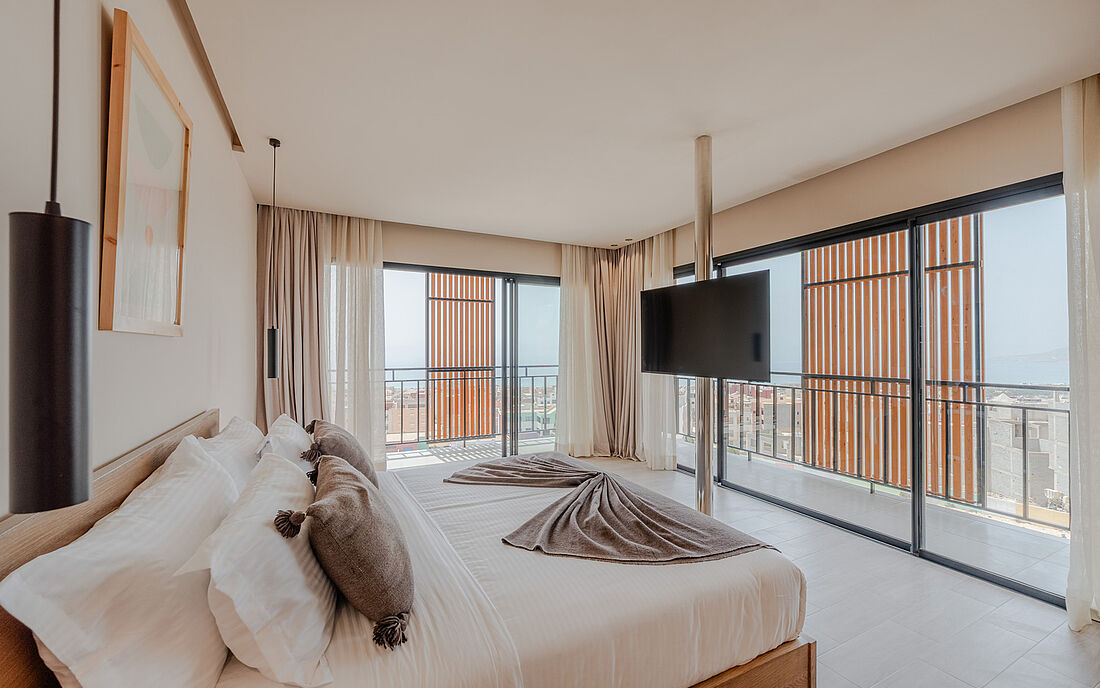 Boutique Surfcamp Marokko Premium Sea View Doppelzimmer Panorama
