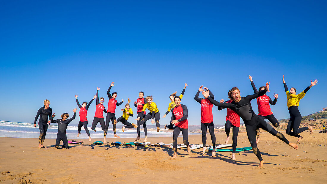 Surfen lernen Marokko Surfkurs in der Gruppe