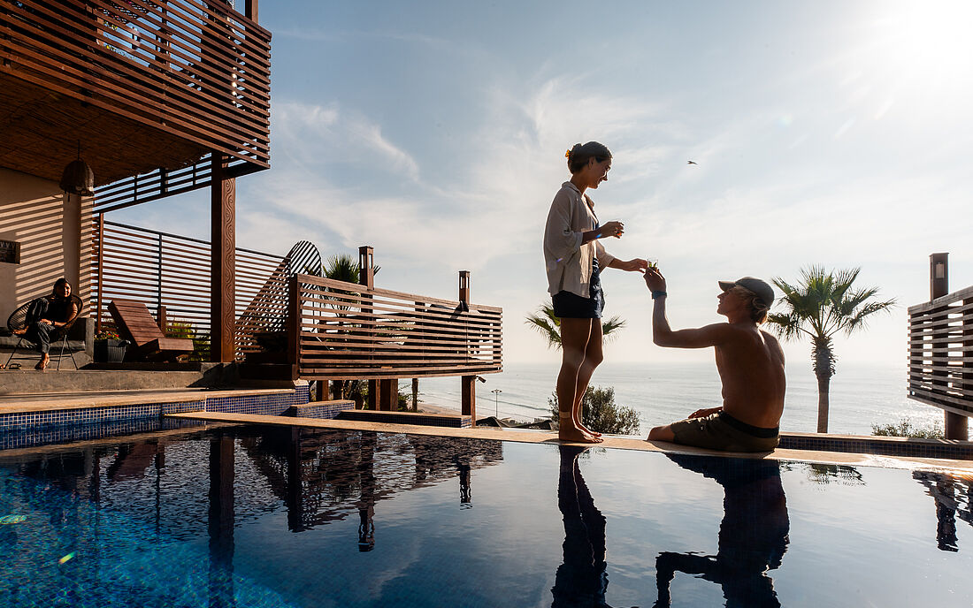 Surf Camp Morocco &ndash; Aourir Holiday infinity pool