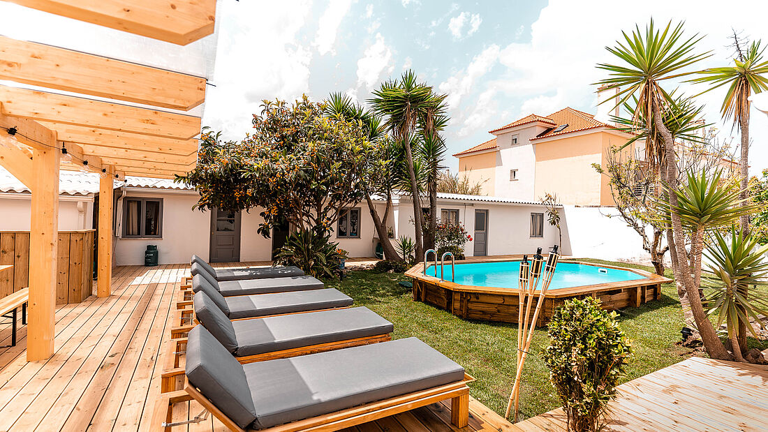 An oasis of calm Camp Life in the Pure Surf Camp Peniche
