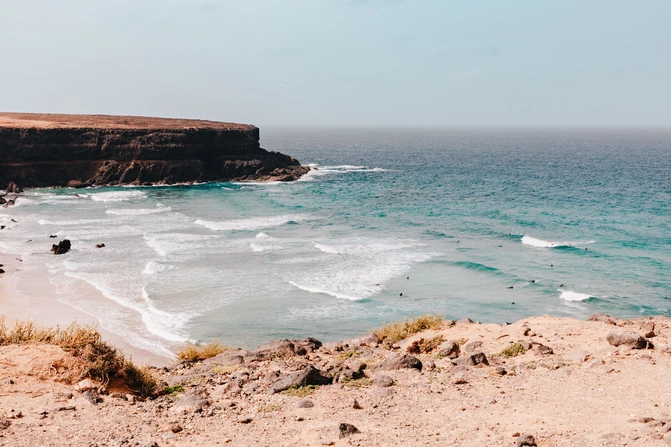 Surfen auf Fuerteventura am Playa de Esquinzo (Westküste)