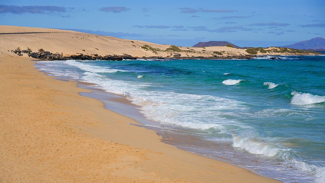 Surfen am Playa del Moro, Fuerteventura