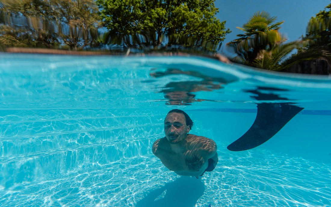 Surfcamp Soustons Plage Frankreich Pool Sonne