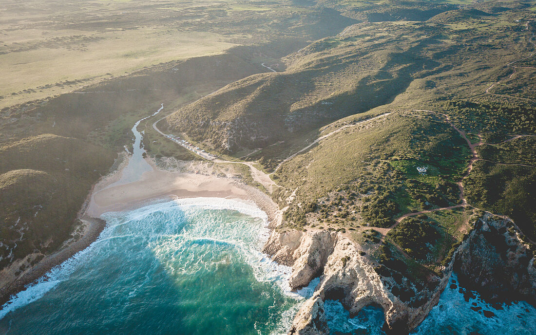 das Naturschutzgebiet rund um die Surflodge