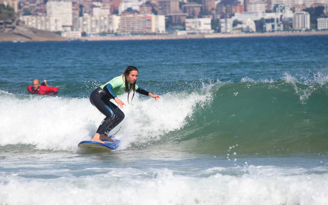 Ideal zum Take-Off Training Surfcamp Loredo Spanien Surfen lernen