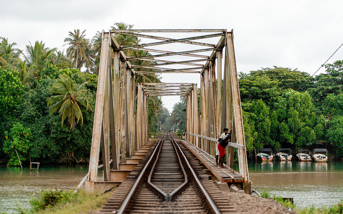Bahnschienen Br&uuml;cke
