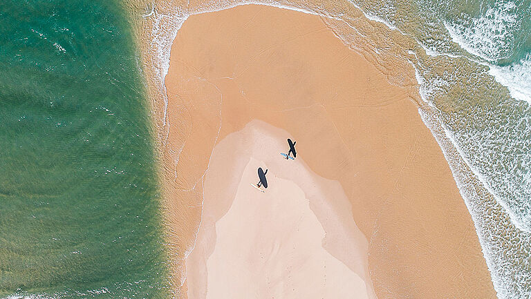 nachhaltigkeit meer strand surfer