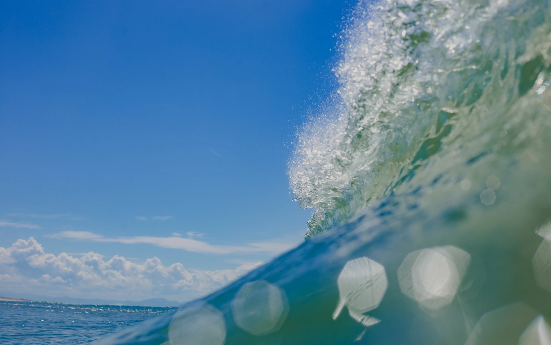 Die Transition vom Wei&szlig;wasser in die gr&uuml;ne Welle