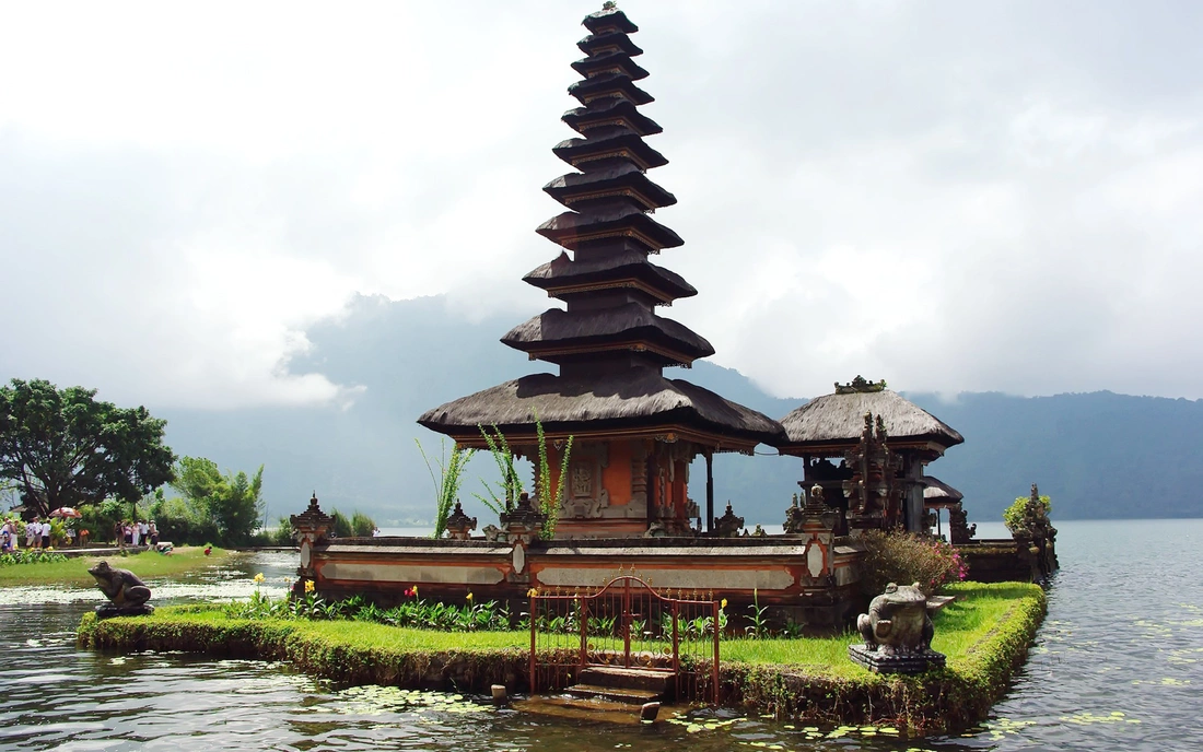 The island of the gods is adorned with temples The island of the gods is adorned with temples