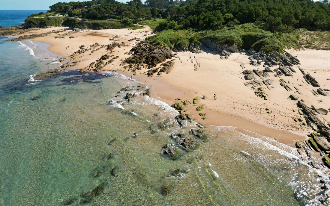 Unsere Bucht Loredo Spanien Bucht Felsen