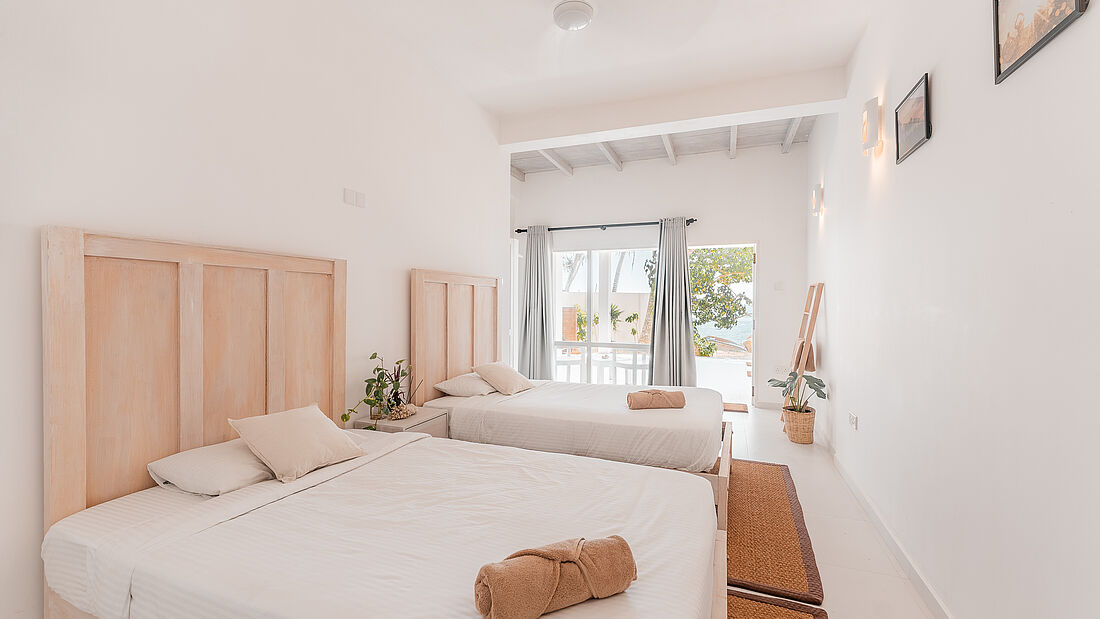 2er mehrbettzimmer Sri Lanka Luxus Surfcamp