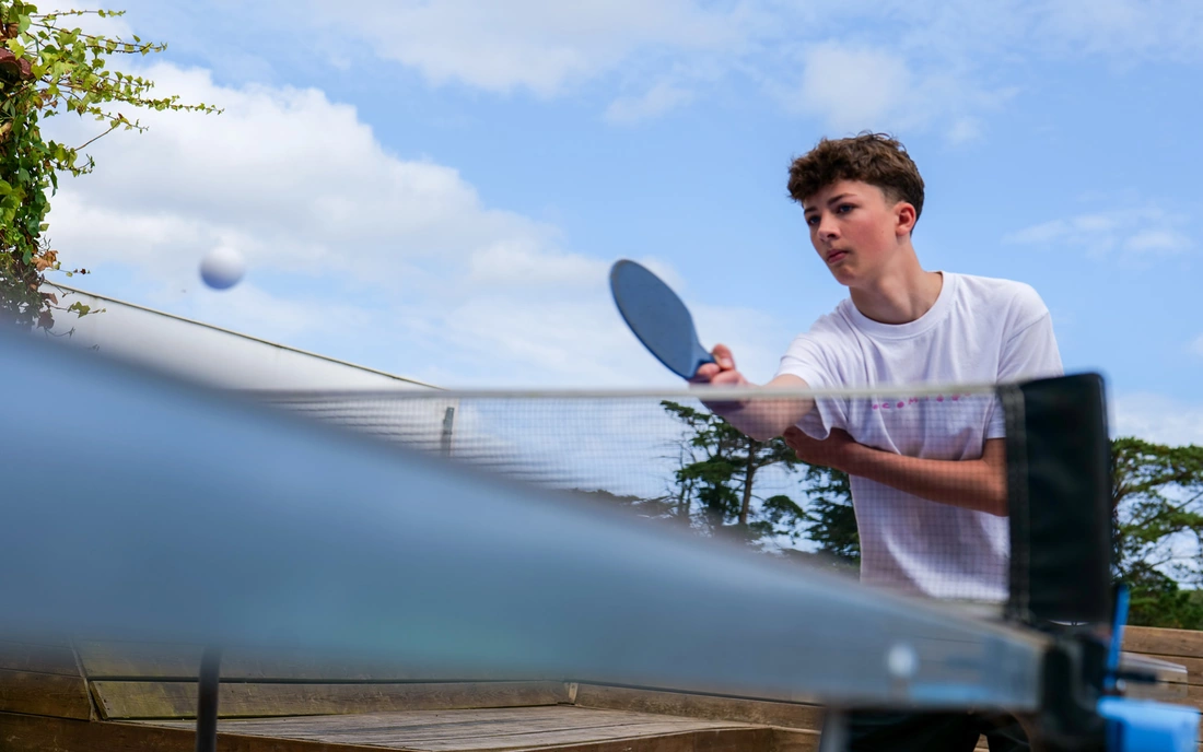 Unsere Tischtennisplatte Surfcamp Loredo Spanien Tischtennis