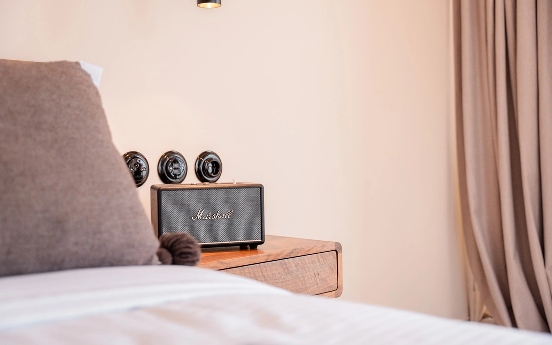 Boutique Surf Camp Morocco Premium Sea View Double Room Marshall Speaker