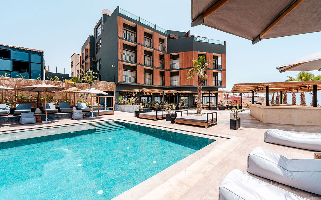 Boutique Surfcamp Marokko Tamraght Surf Hotel Design 