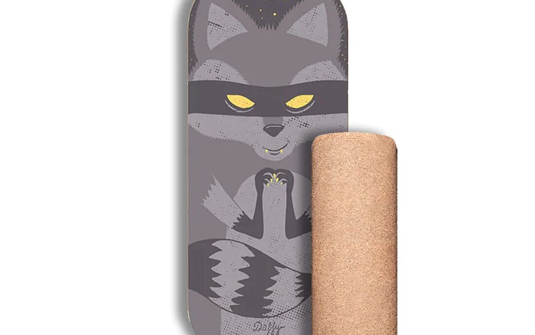 Kinder Balance Board - Racoon (Daffy Boards) Balance Board mit Holzstoppern für Kleinkinder