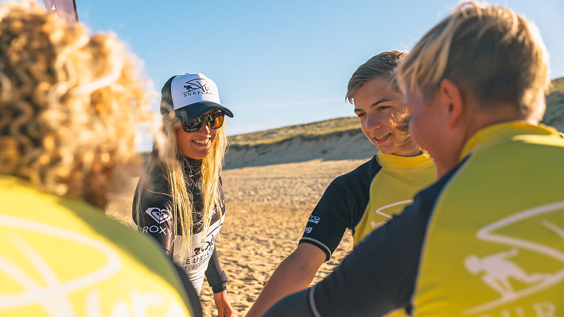 Klassenfahrt Surfen Frankreich Surfschule