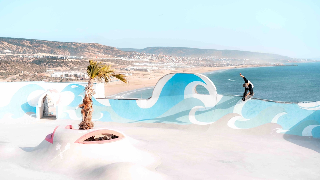 Skateboard fahren Marokko