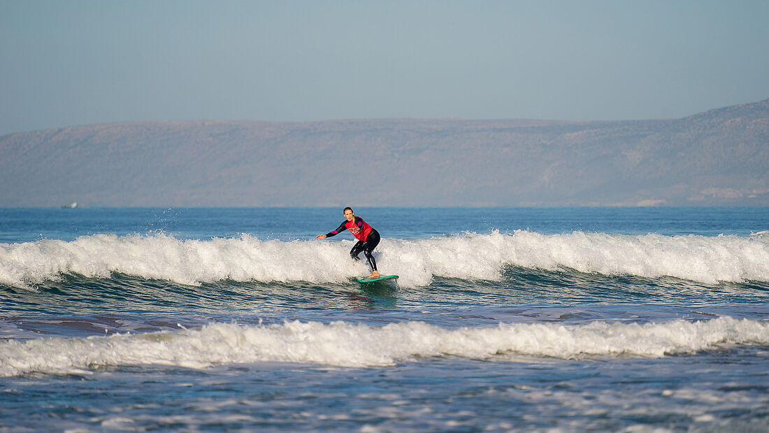 Surfen lernen Marokko Wei&szlig;wasser Surfen