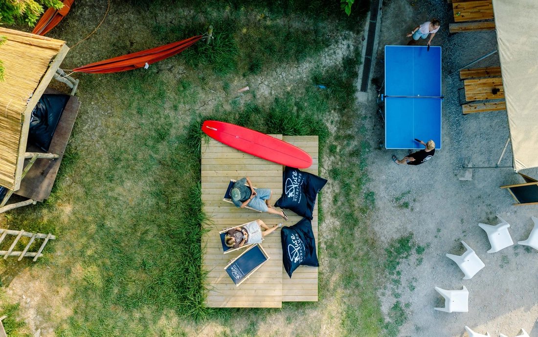 Surfcamp Zarautz Spanien Tischtennis