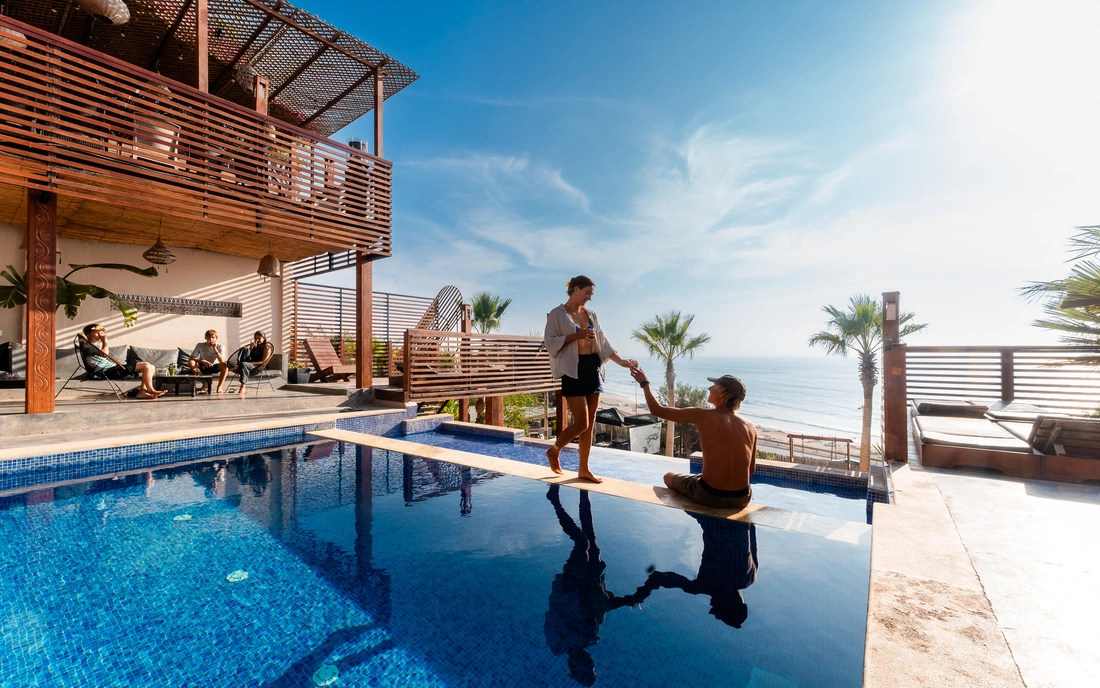 Sea View Surfcamp Marokko Infinitiy Pool
