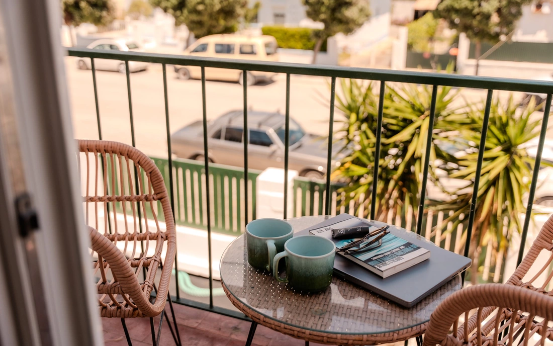 Einige Zimmer haben auch einen Balkon