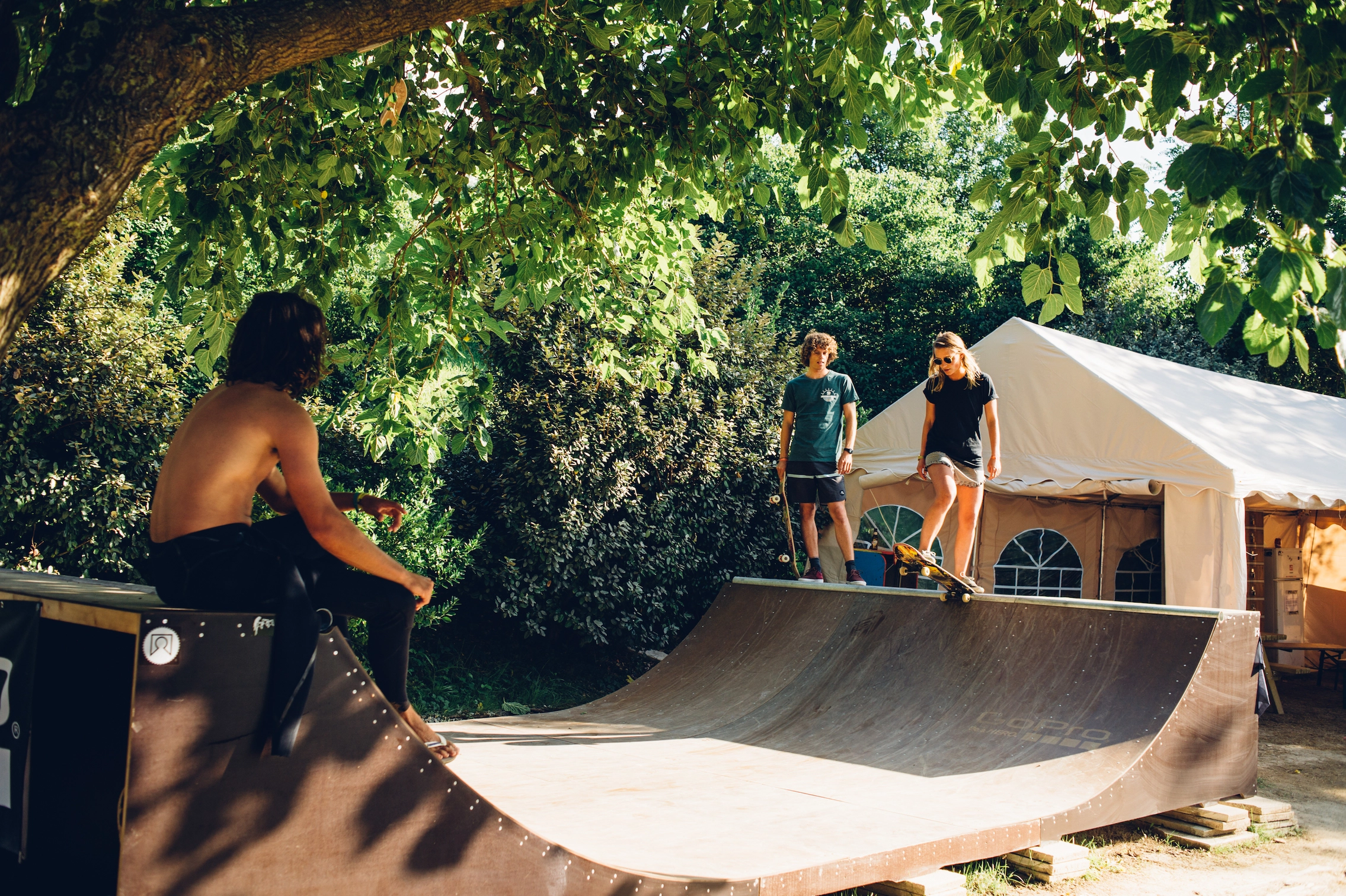 miniramp in the surf camp zarautz