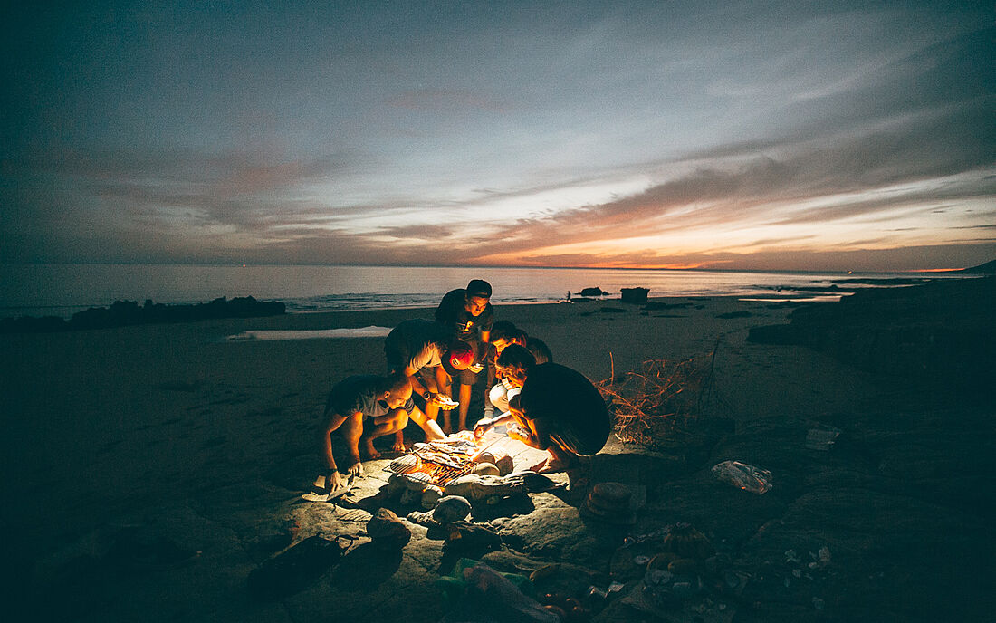 Pure Surfcamp Morocco Sea View Campfire