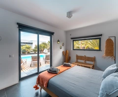 Alle Doppelzimmer bieten enorm viel Licht.