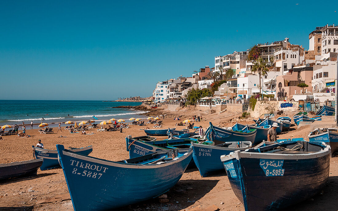 Taghazout Beach.