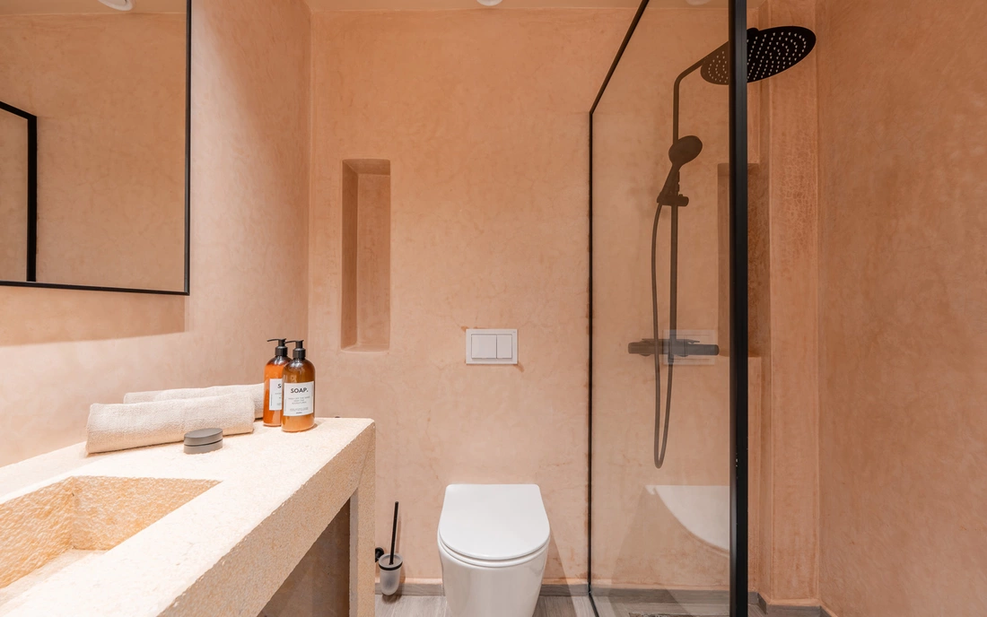 Boutique Surf Camp Morocco Premium Sea View Double Room – Bathroom