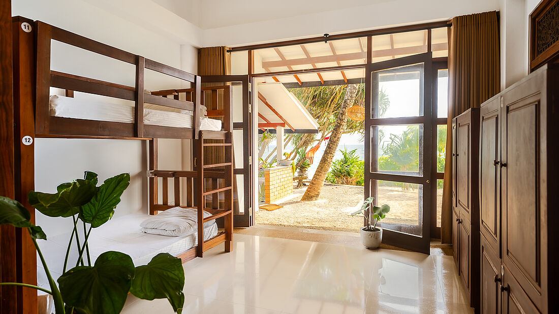 Surfcamp Sri Lanka Kathaluwa direkt am Strand
