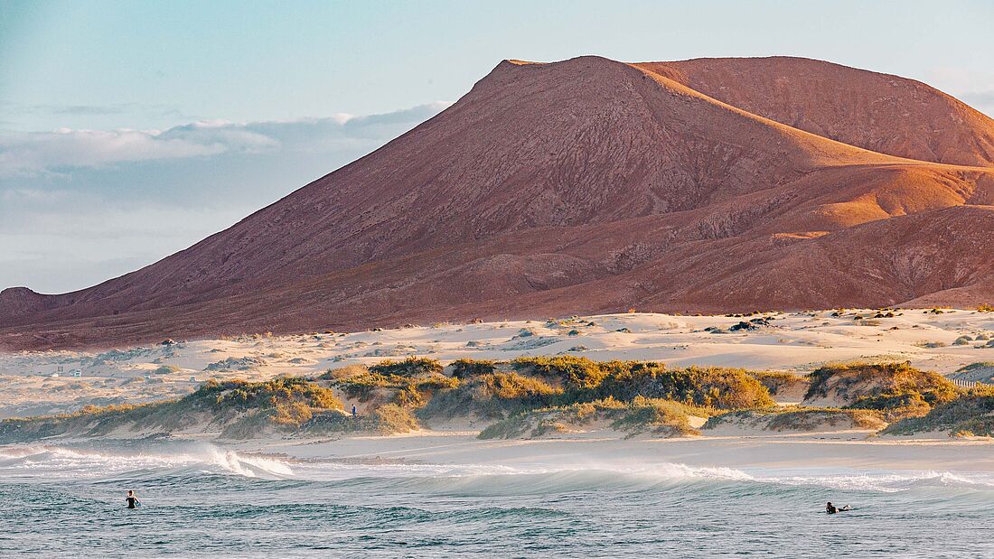 Surfspot Glass Beach im Osten von Fuerteventura