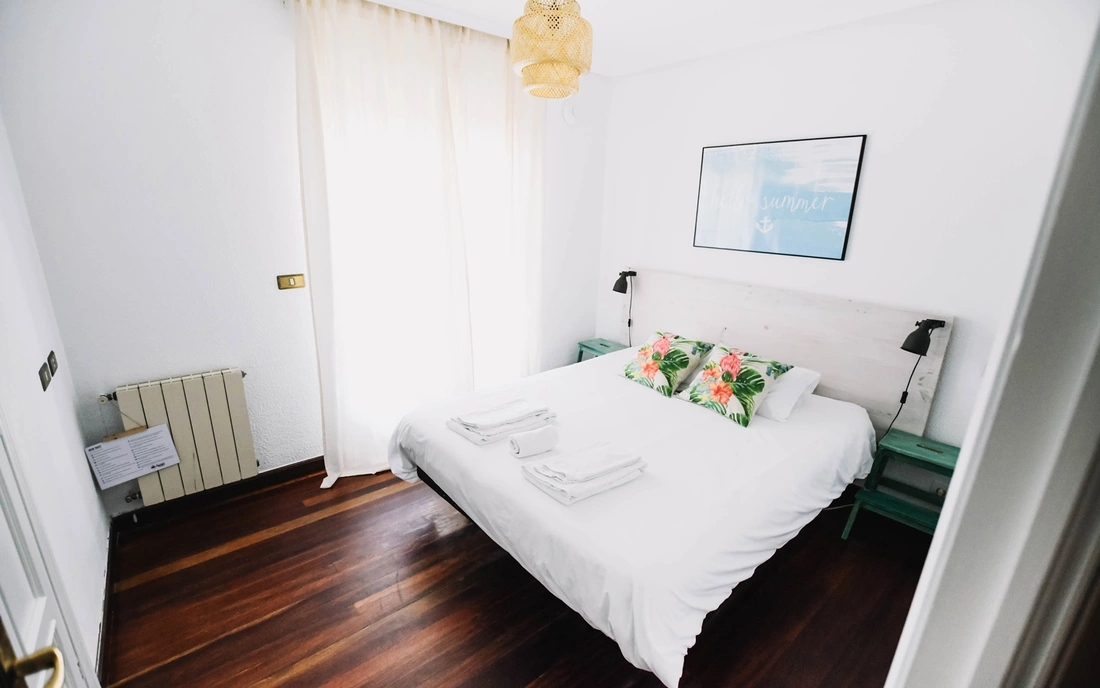 Bequeme Betten Surfcamp Loredo Spanien Doppelbett