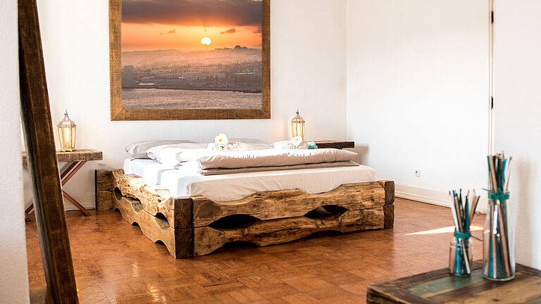 nachhaltigkeit natur ökologisch holz recycle upcycle bett