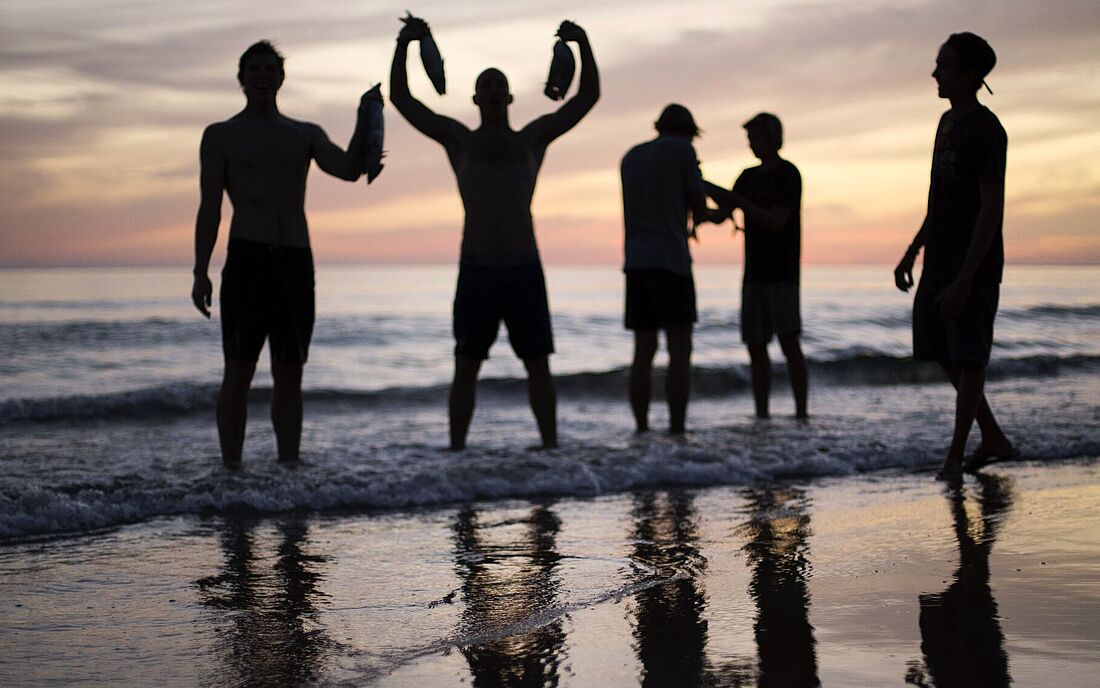 Beach days together with the besties.