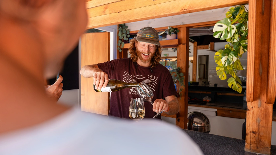 Surfcamp Soustons Plage Frankreich Ausschank