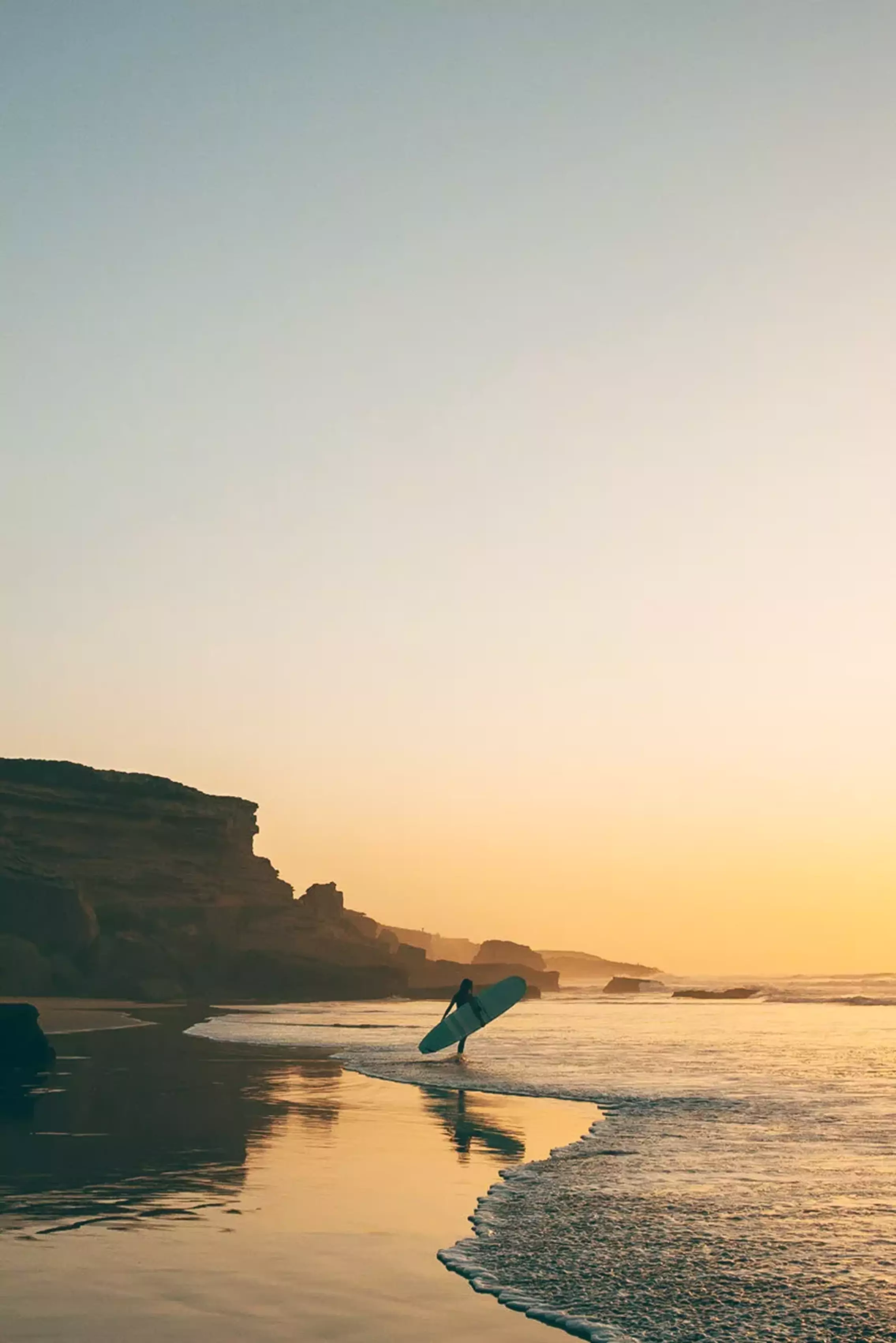Boutique Surfcamp Marokko Tamraght Sonnenuntergang Surfen