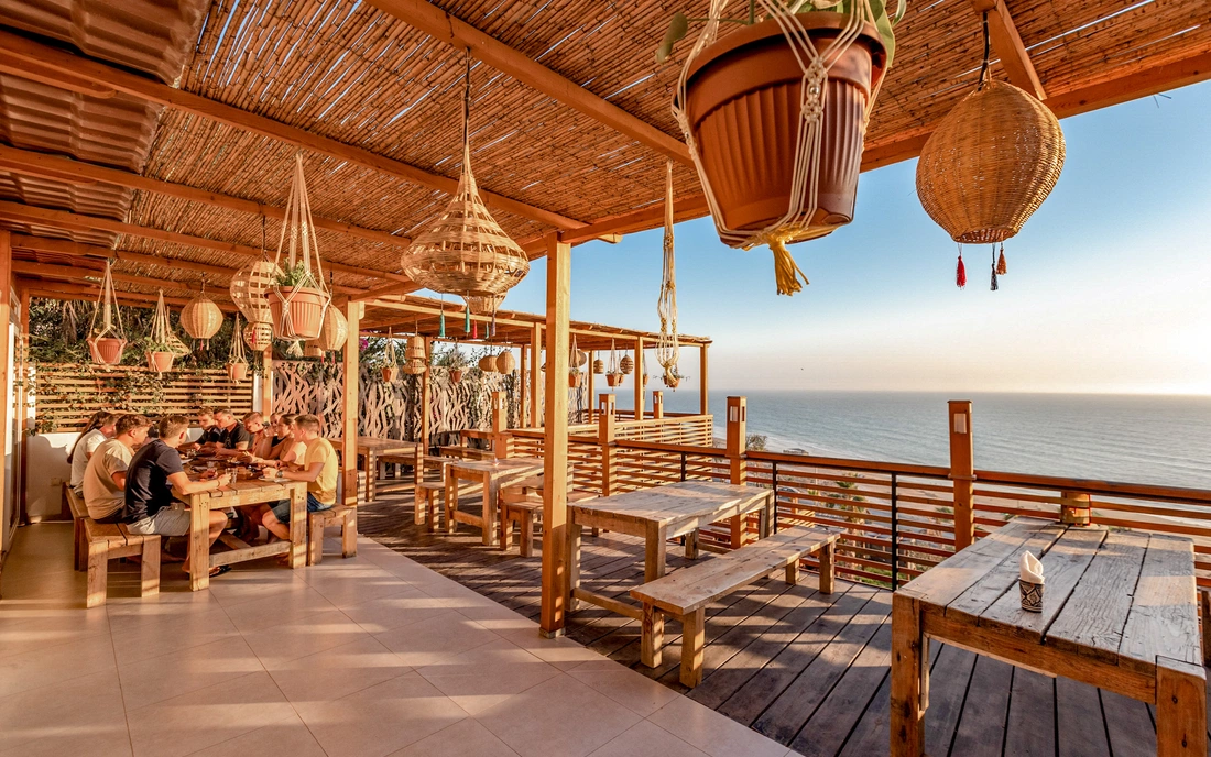 Der Ausblick beim Frühstück