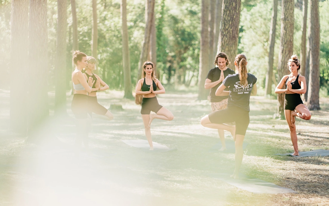 Surfcamp Vieux Boucau Frankreich Yoga