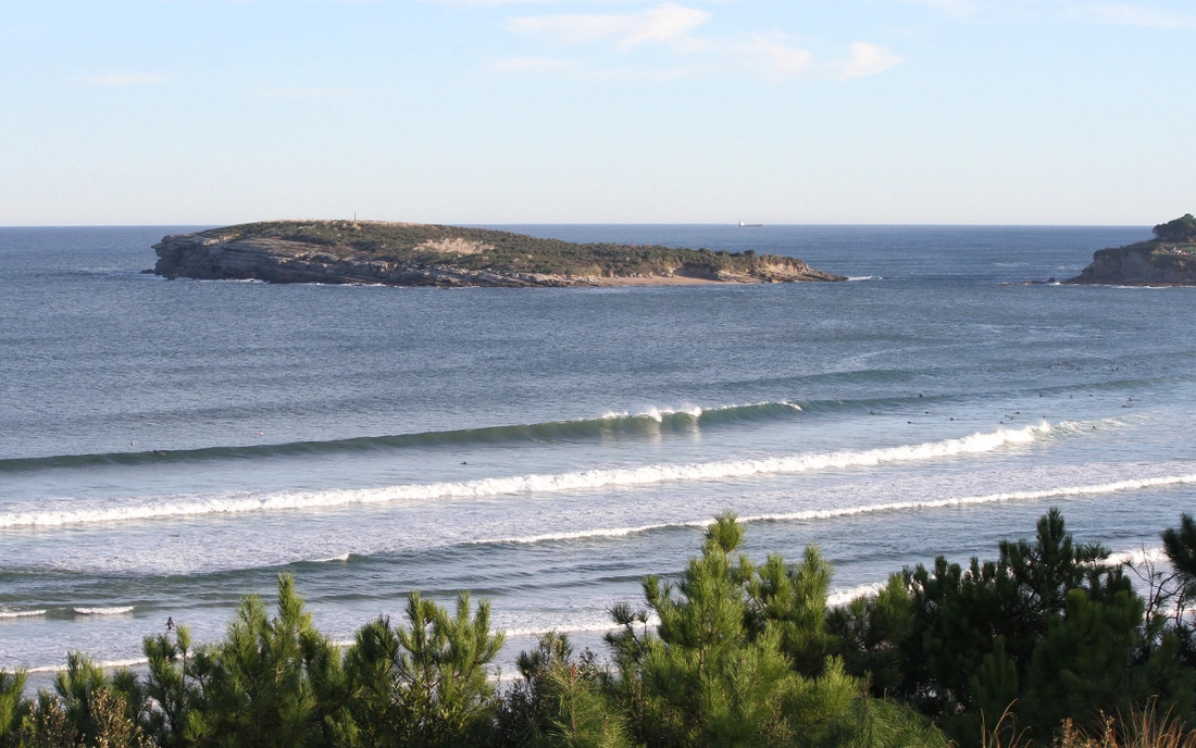 Wunderschöner Ausblick auf unseren Hausstrand Loredo Bucht