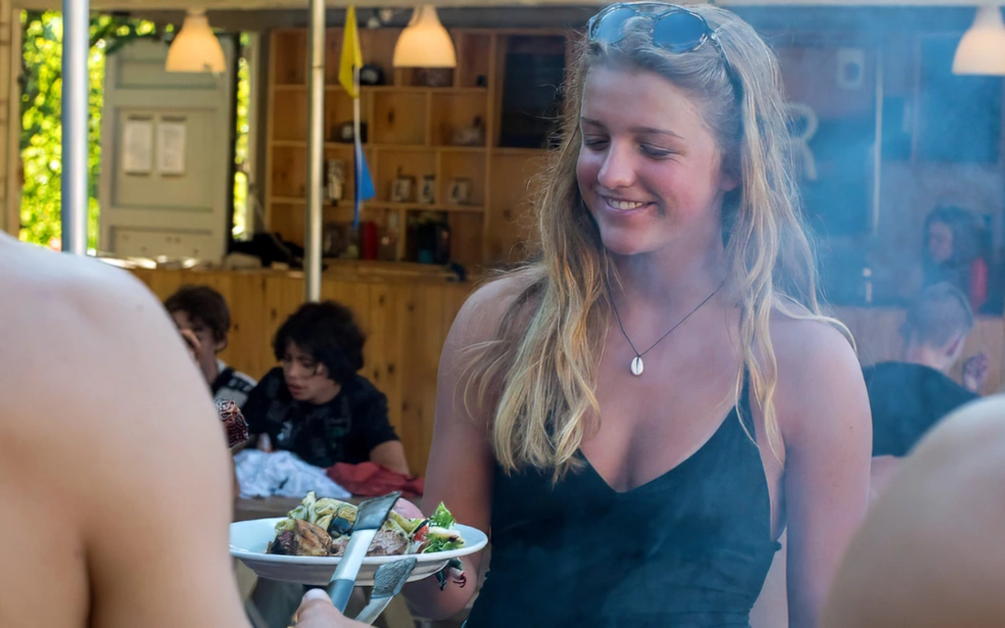 Surfcamp Zarautz Spanien Salat