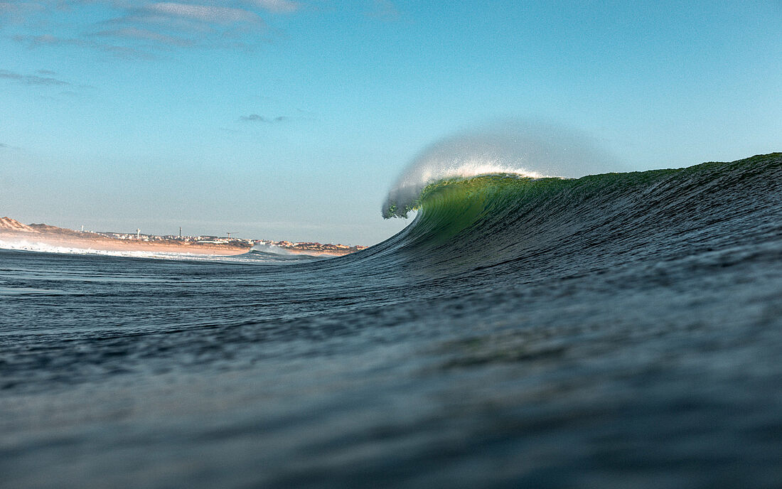 Supertubos is one of several peaks in Peniche Supertubos is one of several peaks in Peniche