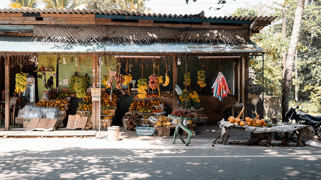Obstladen in Sri Lanka
