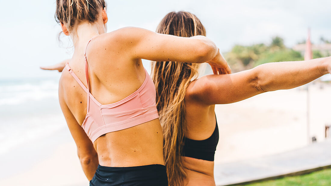 Auch f&uuml;r erfahrene Yoginis ist es sch&ouml;n sich verbessern zu k&ouml;nnen
