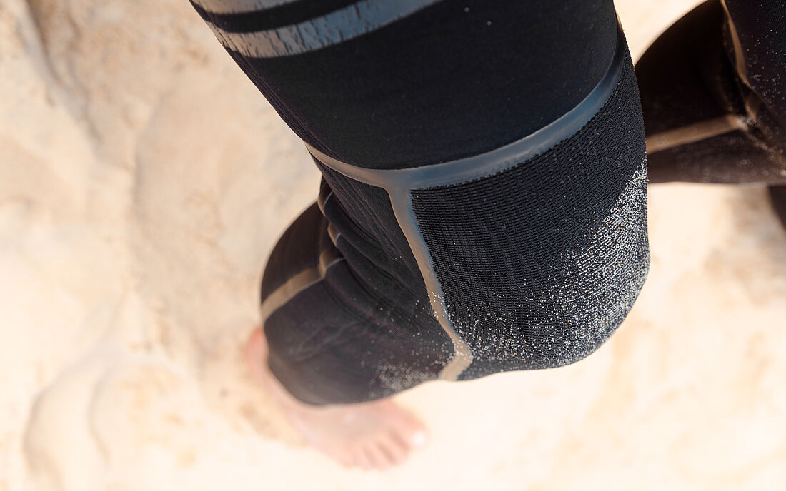 Knee Pad mit verklebten N&auml;hten da in diesem Bereich sehr viel Bewegung passiert
