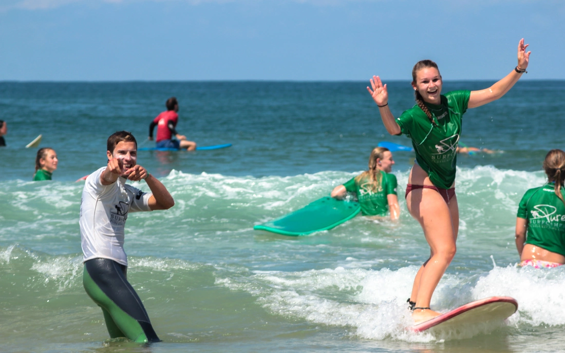 Surfen lernen von den Profis