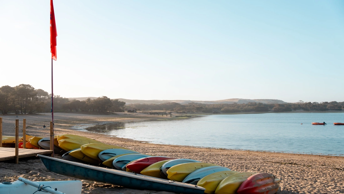 Surfcamp Soustons Plage Frankreich Lac Marin Kanuverleih
