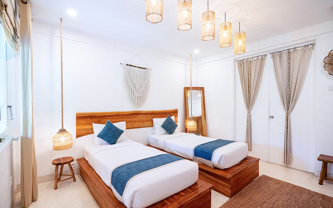 Surfhouse Bali Canggu Standard Doppelzimmer Bad