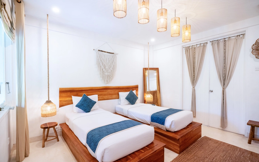 Surfhouse Bali Canggu Standard Doppelzimmer Bad