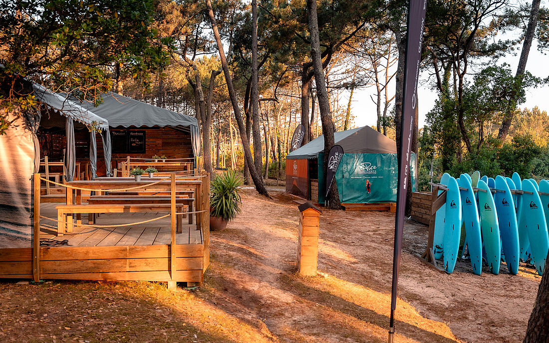 jugendreise surfcamp frankreich campingplatz